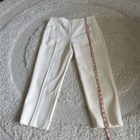 Club Monaco Cream Ivory Pleated Ankle Pants Trousers Size 6 - Picture 11 of 12